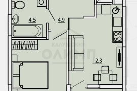 1 комн. кв. 35,55 м², 3/9 эт.