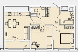 2 комн. кв. 53,1 м², 3/14 эт.
