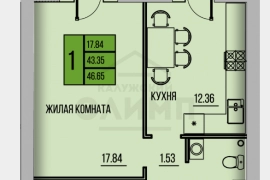  1к. кв., 37,52 м2, 1/10 эт.